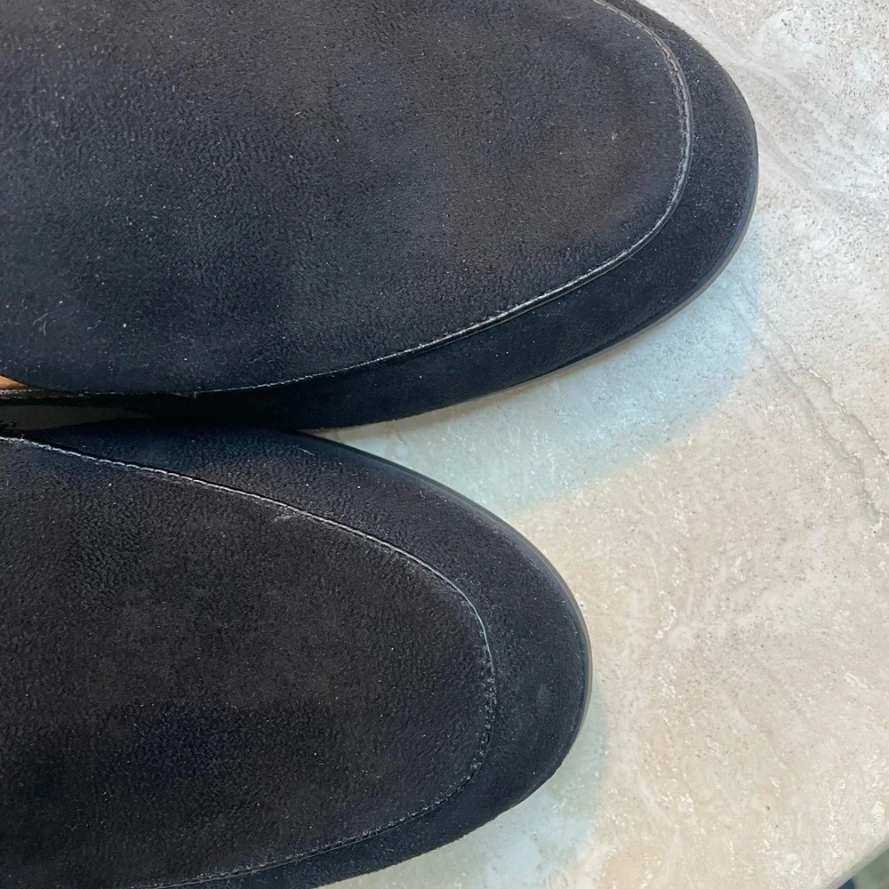 Me Too Black Suede Loafers Flats - Picture 6 of 7